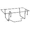 SOPORTE JARDINERA 90015522 AZAHAR NEGRO 60 X 22 X 15 CM