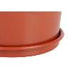 MACETA DALIA COLOR MARRON  17X14+ PLATO 14.5CM   CAJA 12 UNID.