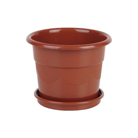 MACETA DALIA COLOR MARRON  23.5X20+ PLATO 20CM VENTA UNITARIA