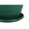 MACETA VERDE MODELO GARDENIA 35X28.8+ PLATO28 CM VENTA UNITARIA