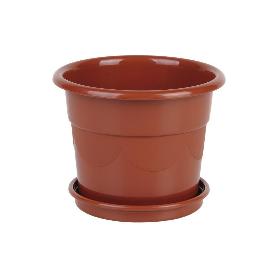 MACETA DALIA COLOR MARRON  42X38+ PLATO 37.5CM VENTA UNITARIA