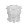 MACETA ORQUIDEA TRANSPARENTE17X14+ PLATO 14.5CM VENTA UNITARIA