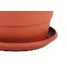 MACETA MARRON MODELO GARDENIA 22X18+PLATO18.5CM VENTA UNITARIA