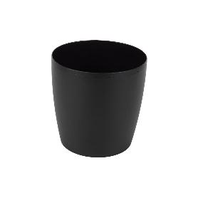 MACETA CAMELIA  DE COLOR NEGRO 14 X 13,8 CM   CAJA 12 UNID.