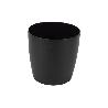 MACETA CAMELIA DE COLOR NEGRO 14 X 13,8 CM VENTA UNITARIA