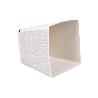 MACETA O MACETERO GAMA TEXTIL CUADRADA COLOR BLANCO PP 180 X 180 X 180 MM 3,7 L   CAJA 4 UNID.