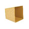 MACETA O MACETERO GAMA TEXTIL CUADRADA COLOR MOSTAZA PP 238 X 238 X 240 MM 9 L   CAJA 4 UNID.