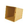 MACETA O MACETERO GAMA TEXTIL CUADRADA COLOR MOSTAZA PP 238 X 238 X 240 MM 9 L   CAJA 4 UNID.