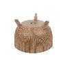 MACETA CON PATAS Y FILTRO DE DRENAJE COLOR MARRÓN WPC Ø 243 X 200 MM 5,1 L VENTA UNITARIA