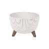 MACETA CON PATAS Y FILTRO DE DRENAJE COLOR BLANCO WPC Ø 290 X 230 MM 9,3 L VENTA UNITARIA