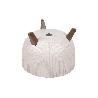 MACETA CON PATAS Y FILTRO DE DRENAJE COLOR BLANCO WPC Ø 395 X 255 MM 21 L VENTA UNITARIA
