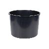 MACETERO 2 EN 1 FORMA CÓNICA CON DEPÓSITO COLOR NEGRO PP Ø 255 X 466 MM 9,5 L   CAJA 5 UNID.
