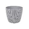 MACETA O MACETERO TRENZADA COLOR GRIS CLARO PP Ø 215 X 185 MM 5,2 L VENTA UNITARIA