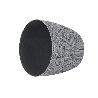 MACETA O MACETERO TRENZADA COLOR GRIS OSCURO PP Ø 359 X 315 MM 26,5 L   CAJA 5 UNID.