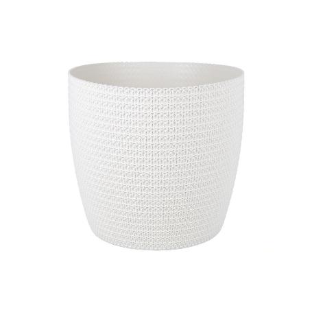 MACETA O MACETERO TRENZADA COLOR BEIGE PP Ø 359 X 315 MM 26.5 L VENTA UNITARIA