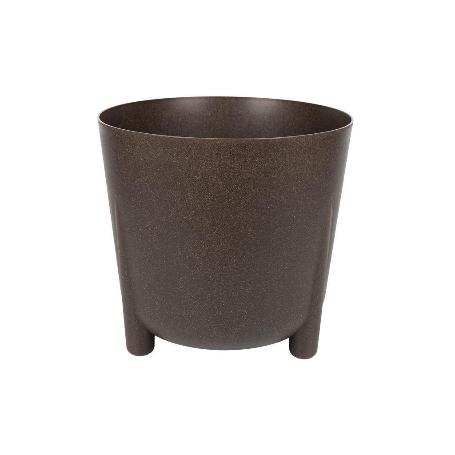 MACETA CON PATAS Y FILTRO DE DRENAJE COLOR CAFÉ WPC Ø 212 X 203 MM 5,1 L VENTA UNITARIA