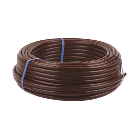 TUBO 50M RIEGO GOTEO MARRON (SIN GOTEROS) Ø16MM