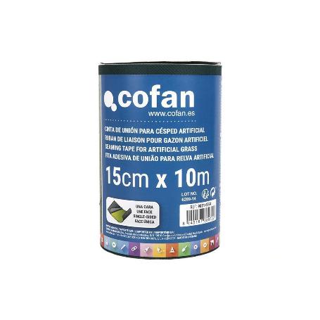 CINTA DE UNIÓN PARA CÉSPED ARTIFICIAL UNA CARA 15 CM X 10 M VERDE