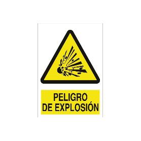SEÑAL POLIESTIRENO 420X297 MM. PELIGRO DE EXPLOSIÓN