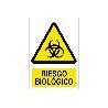SEÑAL POLIESTIRENO 210X148 MM RIESGO BIOLÓGICO