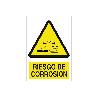 SEÑAL POLIESTIRENO 297X210MM RIESGO DE CORROSIÓN