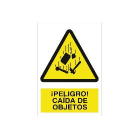 SEÑAL POLIESTIRENO 297X210 MM. ¡PELIGRO! CAÍDA DE OBJETOS