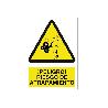 SEÑAL POLIESTIRENO 297X210 MM. ¡PELIGRO! RIESGO DE ATRAPAMIENTO