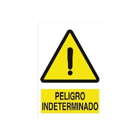 SEÑAL POLIESTIRENO 420X297MM. PELIGRO INDETERMINADO
