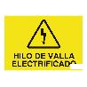 SEÑAL POLIESTIRENO 297X210MM. HILO DE VALLA ELECTRIFICADO
