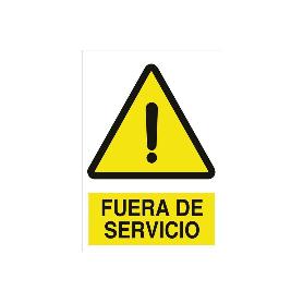 SEÑAL ADHESIVA 148X105MM. FUERA DE SERVICIO