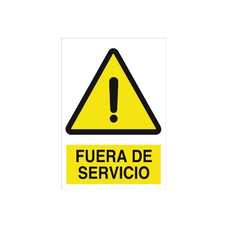 SEÑAL ADHESIVA 148X105MM. FUERA DE SERVICIO