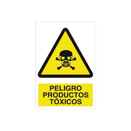 SEÑAL POLIESTIRENO 420X297MM. PELIGRO PRODUCTOS TÓXICOS