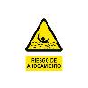 SEÑAL POLIESTIRENO 420X297 MM. RIESGO DE AHOGAMIENTO. EL DISEÑO DE LA SEÑAL PUEDE VARIAR, PERO EN NINGÚN CASO SE VA