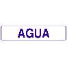 SEÑAL GLASSPACK ADHESIVA 250X62MM. AGUA