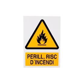 SEÑAL POLIESTIRENO 297X210 MM PERILL, RISC DINCENDI