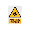 SEÑAL POLIESTIRENO 297X210 MM PERILL, RISC DINCENDI