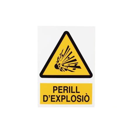 SEÑAL POLIESTIRENO 297X210 MM PERILL DEXPLOSIÒ