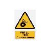 SEÑAL POLIESTIRENO 297X210 MM PERILL RISC ATRAPAMENT