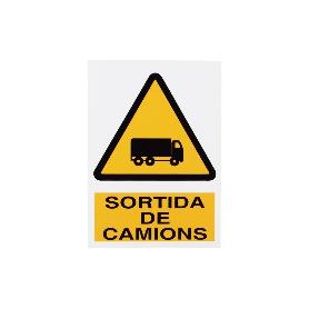 SEÑAL POLIESTIRENO 297X210 MM PERILL SORTIDA CAMIONS
