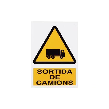 SEÑAL POLIESTIRENO 297X210 MM PERILL SORTIDA CAMIONS