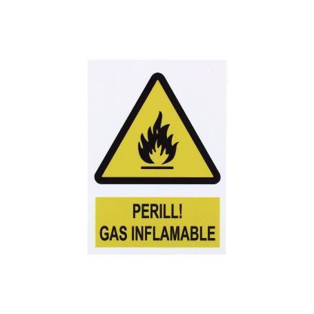 SEÑAL POLIESTIRENO 297X210 MM PERILL GAS INFLAMABLE