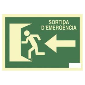 SEÑAL LUMINISCENTE 297X210MM. SORTIDA DEMERGÈNCIA