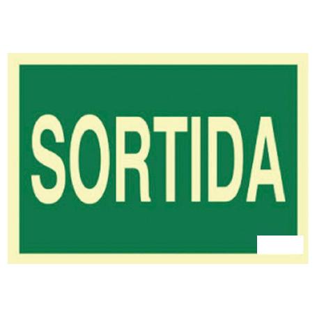 SEÑAL LUMINISCENTE 297X210MM. SORTIDA
