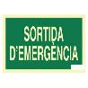 SEÑAL LUMINISCENTE 297X210MM. SORTIDA DEMERGÈNCIA