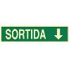 SEÑAL LUMINISCENTE 400X100MM. SORTIDA