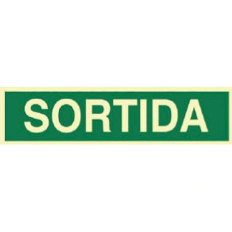 SEÑAL LUMINISCENTE 400X100MM SORTIDA