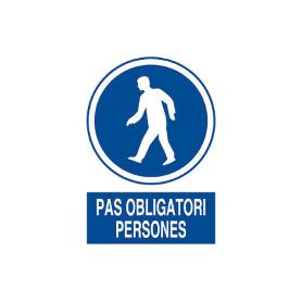 SEÑAL POLIESTIRENO 297X210 MM OBLIGATORI PERSONES