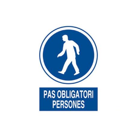SEÑAL POLIESTIRENO 297X210 MM OBLIGATORI PERSONES
