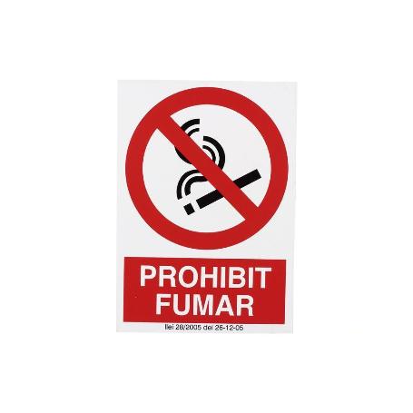 SEÑAL POLIESTIRENO 297X210 MM PROHIBIT FUMAR