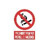 SEÑAL POLIESTIRENO 297X210 MM PROHIBIT FUMAR PERILL